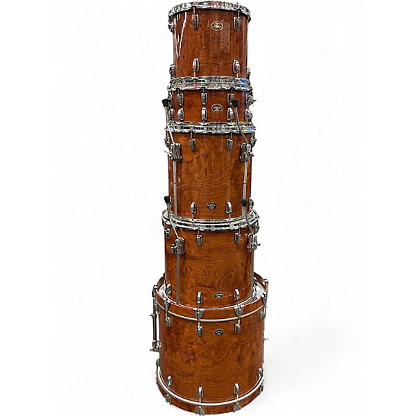 Used Ludwig 5 Piece Classic Maple Trans Brown Drum Kit