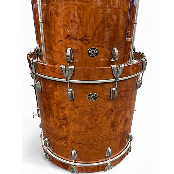 Used Ludwig 5 Piece Classic Maple Trans Brown Drum Kit