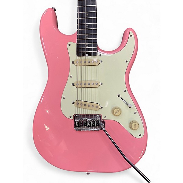 Used Schecter Guitar Research SUN VALLET STRAT Pink Solid Body Electric Guitar