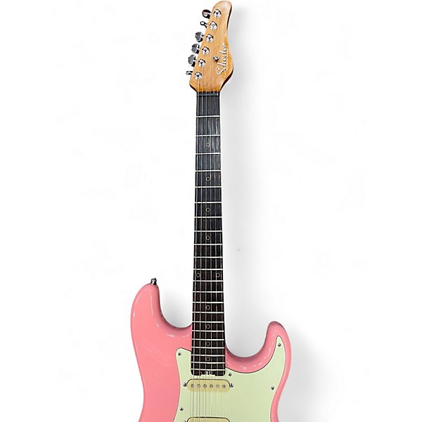 Used Schecter Guitar Research SUN VALLET STRAT Pink Solid Body Electric Guitar