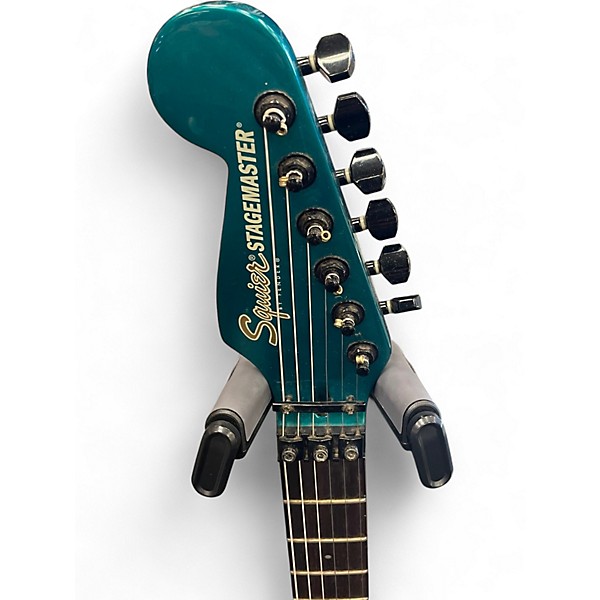 Used Squier STAGEMASTER Emerald Green Solid Body Electric Guitar