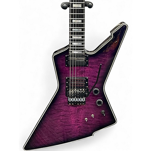 Used Schecter Guitar Research E-1 FRS Special Edition Trans Purple Solid Body Electric Guitar