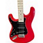 Used Glarry gst Candy Apple Red Solid Body Electric Guitar