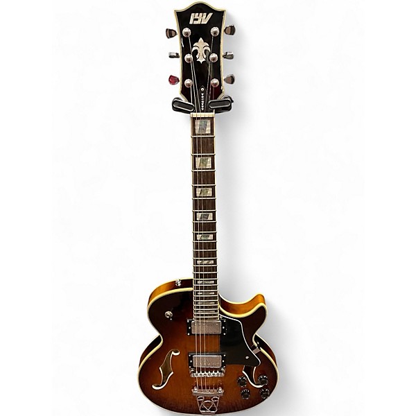 Used Iyv IJZ 300A 2 Color Sunburst Hollow Body Electric Guitar