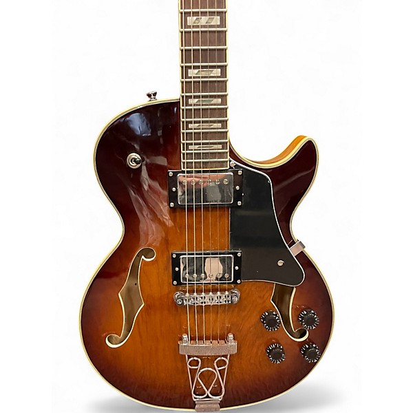 Used Iyv IJZ 300A 2 Color Sunburst Hollow Body Electric Guitar