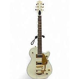 Used Gretsch Guitars G5237TG Electromatic Jet FT Bibsby LTD Olympic White Solid Body Electric Guitar
