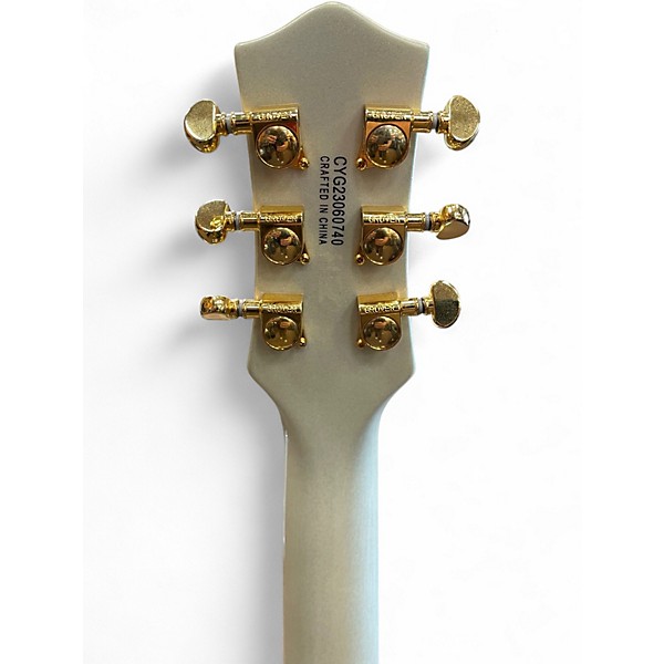 Used Gretsch Guitars G5237TG Electromatic Jet FT Bibsby LTD Olympic White Solid Body Electric Guitar