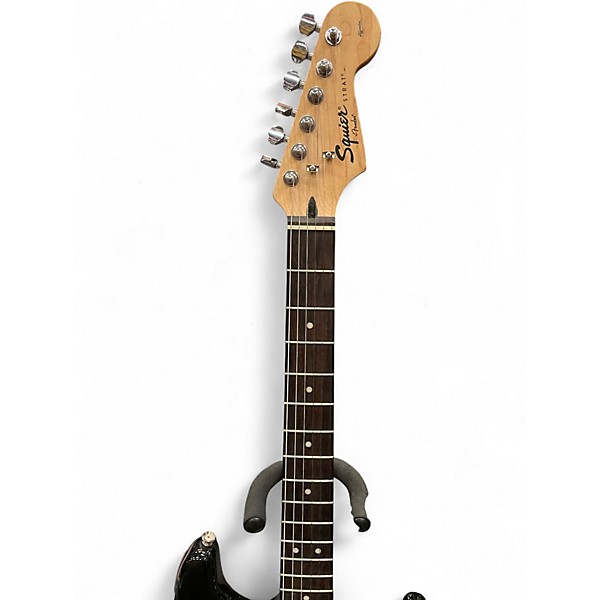 Used Squier Standard Stratocaster Black Solid Body Electric Guitar