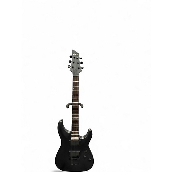 Used Schecter Guitar Research C1 Platinum Satin Black Solid Body Electric Guitar