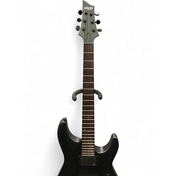 Used Schecter Guitar Research C1 Platinum Satin Black Solid Body Electric Guitar