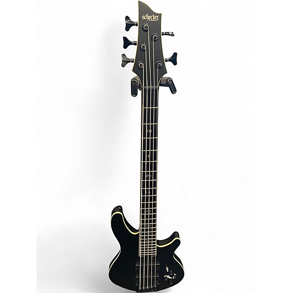 Used Schecter Guitar Research ELITE EVIL TWIN Satin Black Electric Bass Guitar