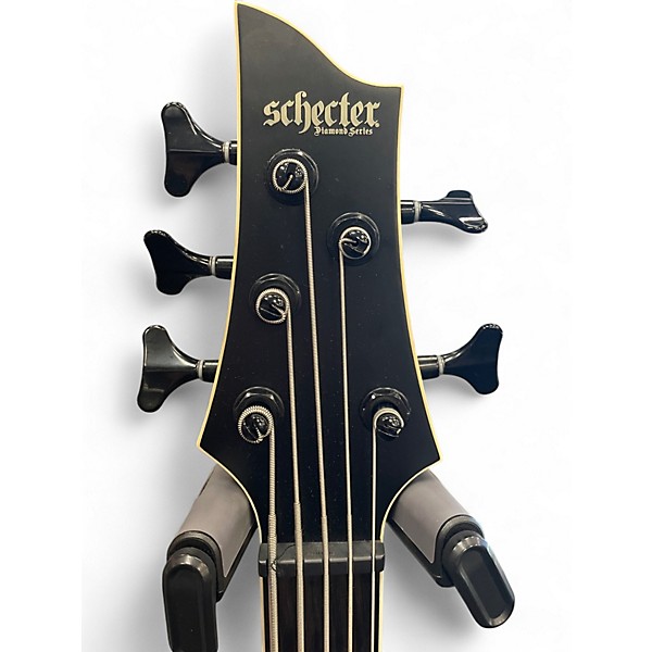 Used Schecter Guitar Research ELITE EVIL TWIN Satin Black Electric Bass Guitar
