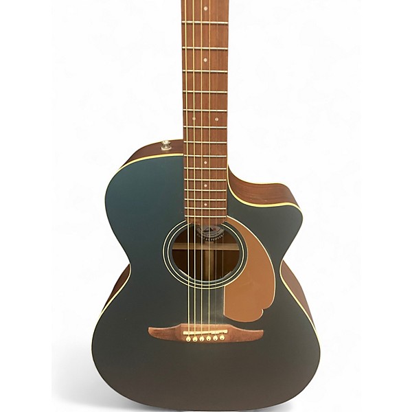 Used Fender Newporter Player Blue Acoustic Electric Guitar