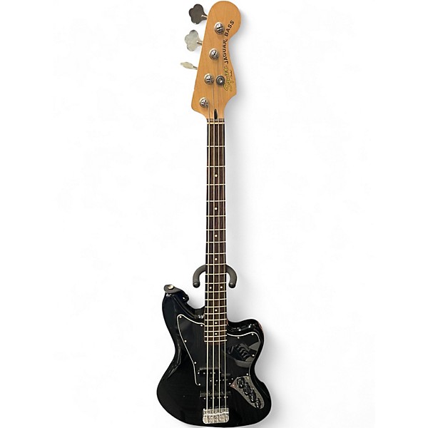 Used Squier Vintage Modified Jaguar Bass Special Black Electric Bass Guitar