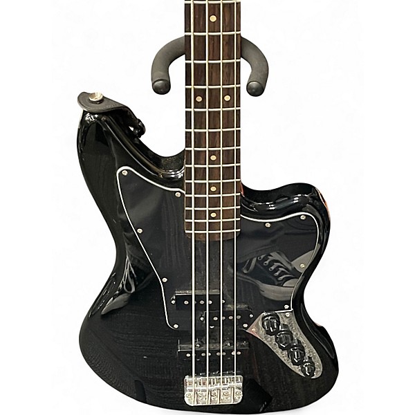 Used Squier Vintage Modified Jaguar Bass Special Black Electric Bass Guitar