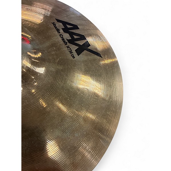 Used SABIAN 14in AAX Studio Crash Brilliant Cymbal