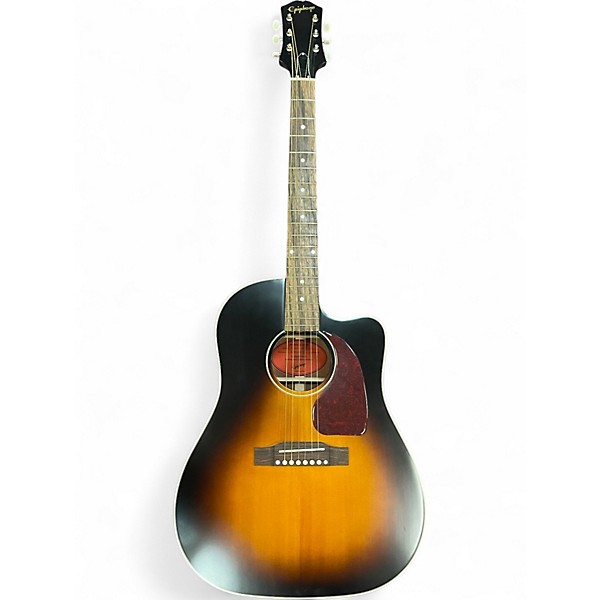 Used Epiphone J-45 EC Tobacco Burst Acoustic Electric Guitar