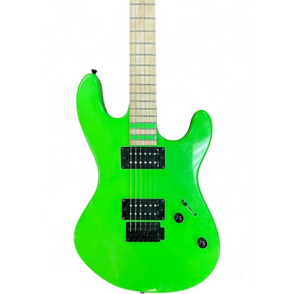 Used Dean Custom Zone Green Solid Body Electric Guitar