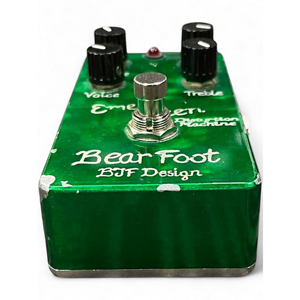 Used Bear Foot Fx EMERALD GREEN DISTORTION MACHINE Effect Pedal