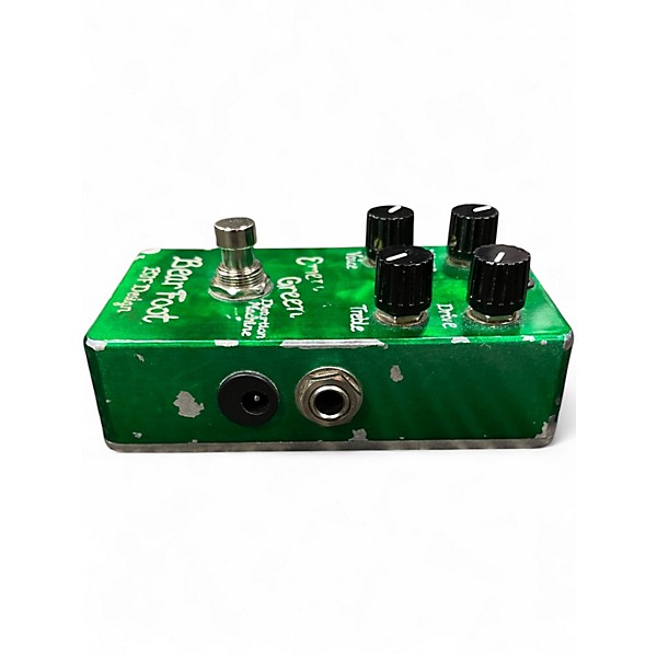 Used Bear Foot Fx EMERALD GREEN DISTORTION MACHINE Effect Pedal