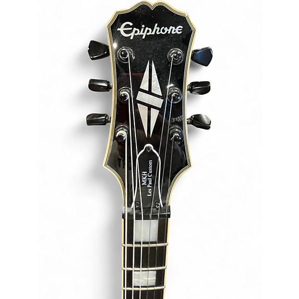 Used Epiphone Matt Heafy Les Paul Custom Black Solid Body Electric Guitar