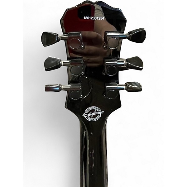 Used Epiphone Matt Heafy Les Paul Custom Black Solid Body Electric Guitar