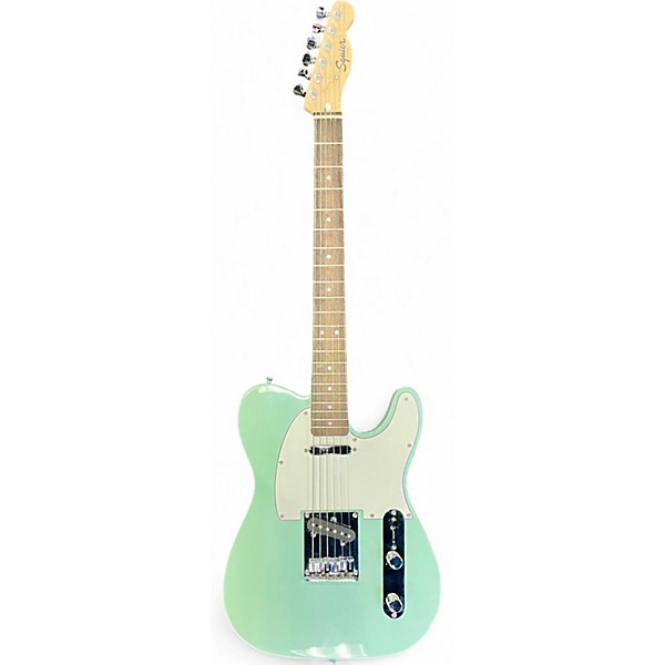 Used Squier Bullet Telecaster Surf Green Solid Body Electric Guitar