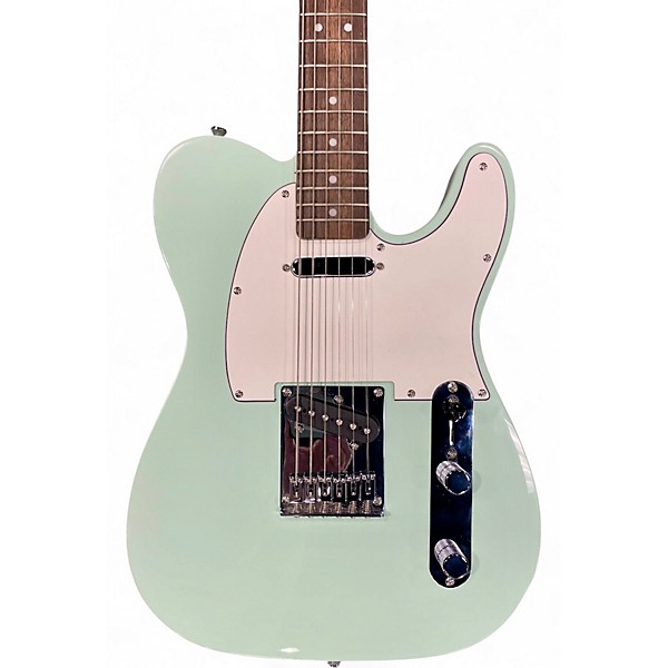 Used Squier Bullet Telecaster Surf Green Solid Body Electric Guitar