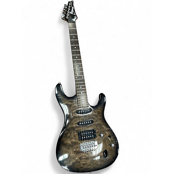 Used Ibanez SA160QM Trans Gray Solid Body Electric Guitar
