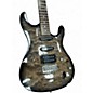 Used Ibanez SA160QM Trans Gray Solid Body Electric Guitar