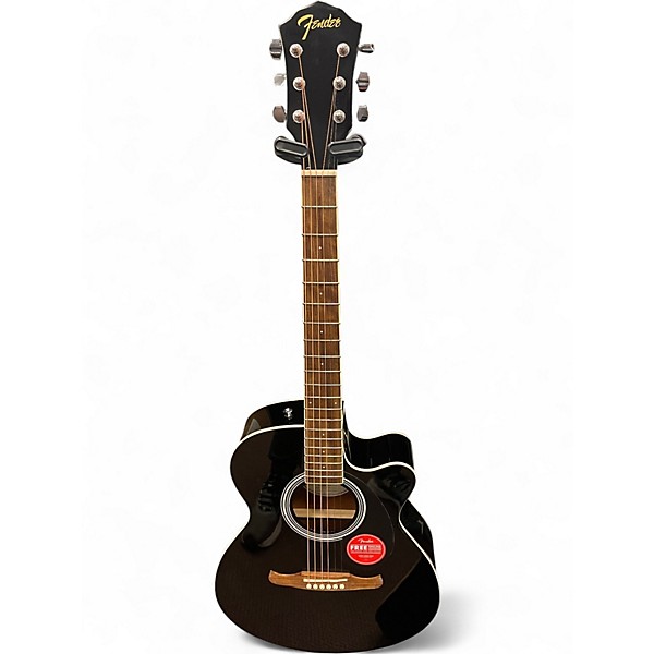 Used Fender FA135CE Black Acoustic Guitar