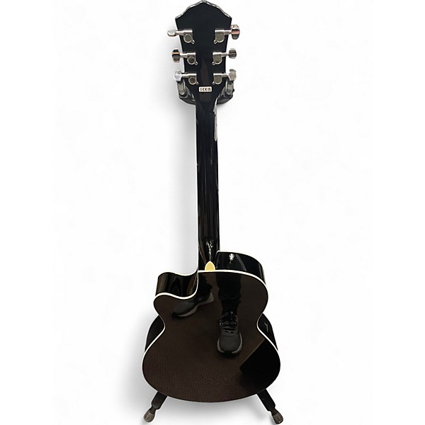 Used Fender FA135CE Black Acoustic Guitar