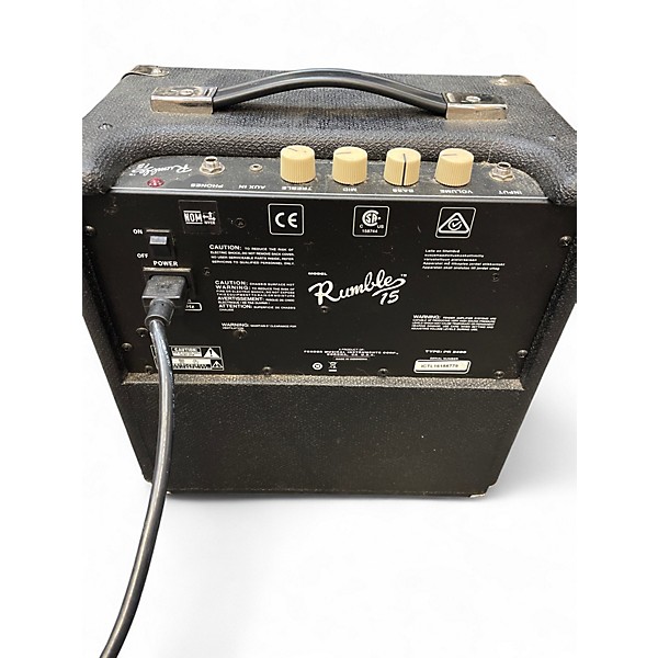 Used Fender Rumble 15 15W 1X8 Bass Combo Amp