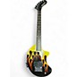 Used Fernandes Nomad Deluxe Black and Yellow Solid Body Electric Guitar thumbnail