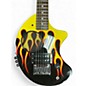 Used Fernandes Nomad Deluxe Black and Yellow Solid Body Electric Guitar