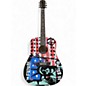 Used Fender Kozik Punk Age Red White and Blue Acoustic Guitar thumbnail