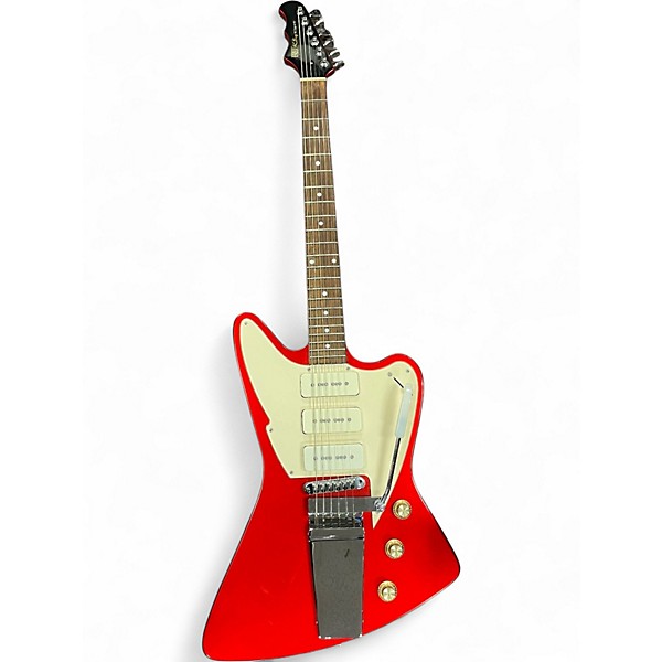 Used Fret-King Espirit III Candy Apple Red Metallic Solid Body Electric Guitar