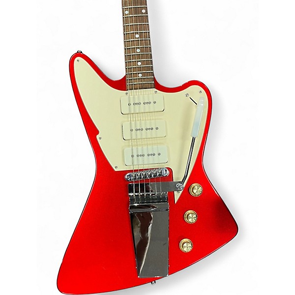 Used Fret-King Espirit III Candy Apple Red Metallic Solid Body Electric Guitar