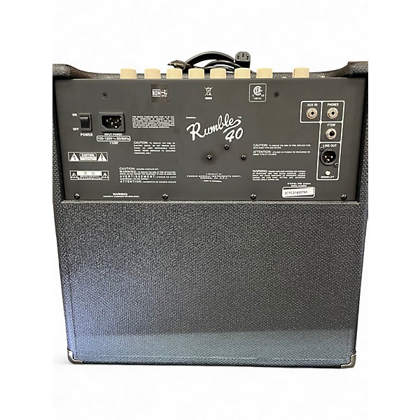 Used Fender Rumble V3 40W 1x10 Bass Combo Amp