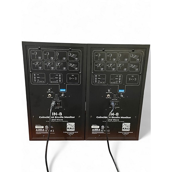 Used Kali Audio IN-8 V2 8" 3-Way Pair Powered Monitor
