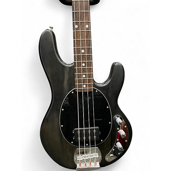 Used Sterling by Music Man Sub 4 Trans Black Electric Bass Guitar