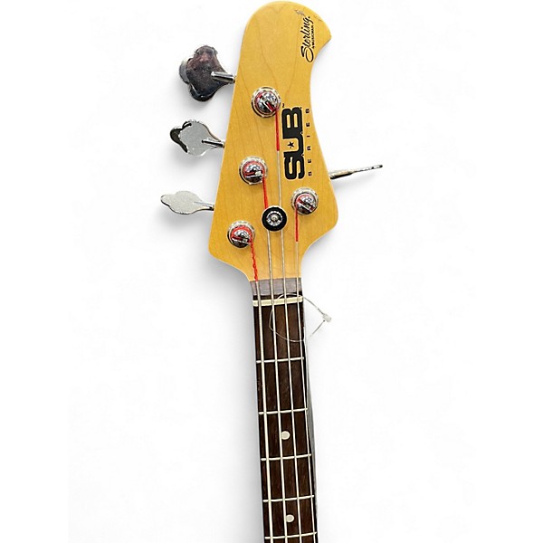 Used Sterling by Music Man Sub 4 Trans Black Electric Bass Guitar