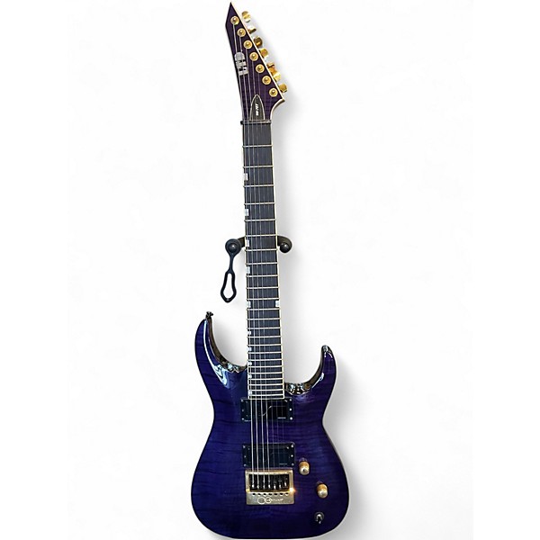 Used ESP LTD SH7ET Purple Solid Body Electric Guitar