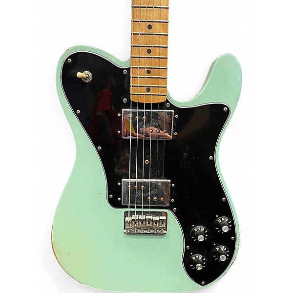 Used Fender road worn vintera 70's telecaster deluxe Daphne Blue Solid Body Electric Guitar