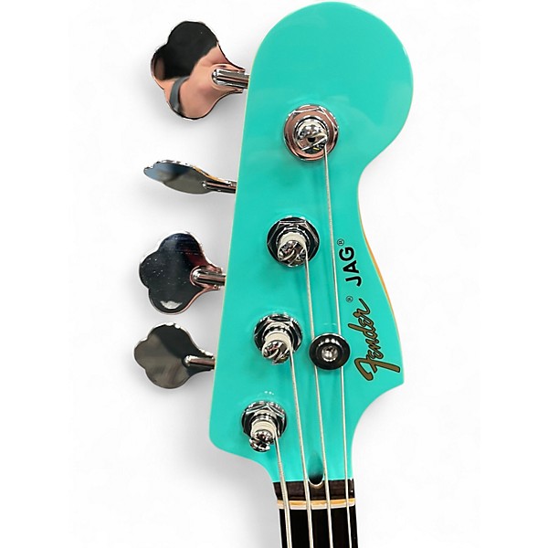 Used Fender MARK HOPPUS JAGUAR BASS Seafoam Green Electric Bass Guitar