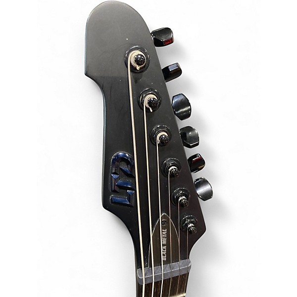 Used ESP LTD PHOENIX BLACK METAL Black Solid Body Electric Guitar