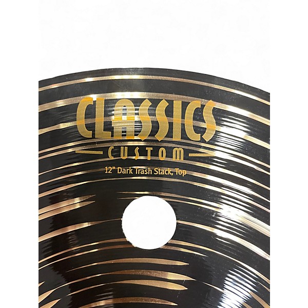 Used MEINL 12in CLASSIC CUSTOM DARK TRASH STACK Cymbal
