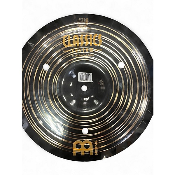 Used MEINL 12in CLASSIC CUSTOM DARK TRASH STACK Cymbal