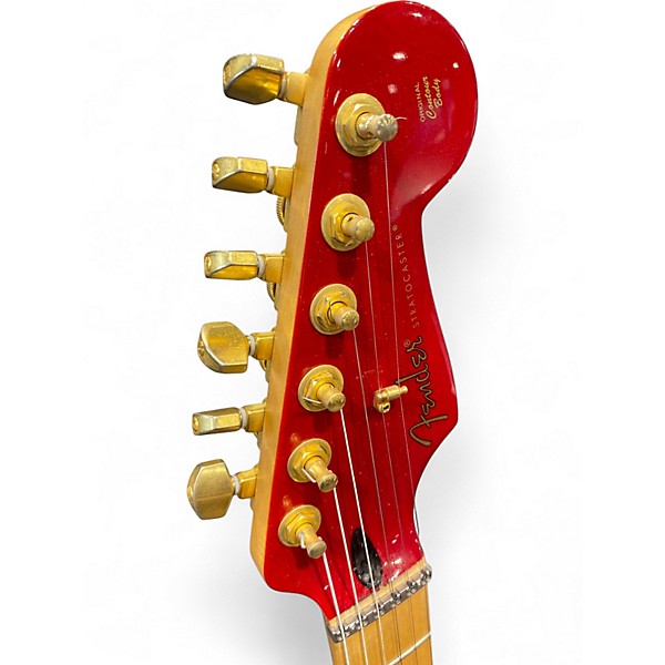 Used Fender TASH SULTANA Crimson Red Trans Solid Body Electric Guitar