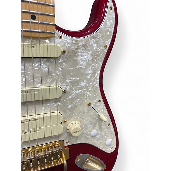 Used Fender TASH SULTANA Crimson Red Trans Solid Body Electric Guitar